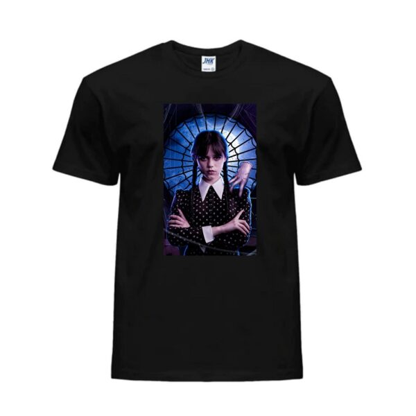 Παιδικό T-Shirt με  στάμπα Wednesday! - Image 2