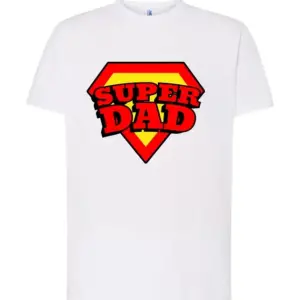 Ανδρικό T-shirt με στάμπα Super dad!