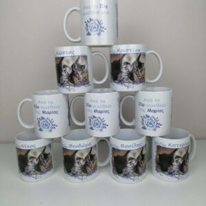 Εκτύπωση σε κούπα δώρο με όνομα για πάρτυ και το θέμα της επιλογής σας. (Η τιμή αφορά το τμχ. - Ελάχιστη ποσότητα 10τμχ.)