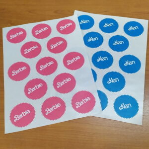 Αυτοκόλλητα με το θέμα που θέλετε και όνομα (8εκ. 12 τμχ.)